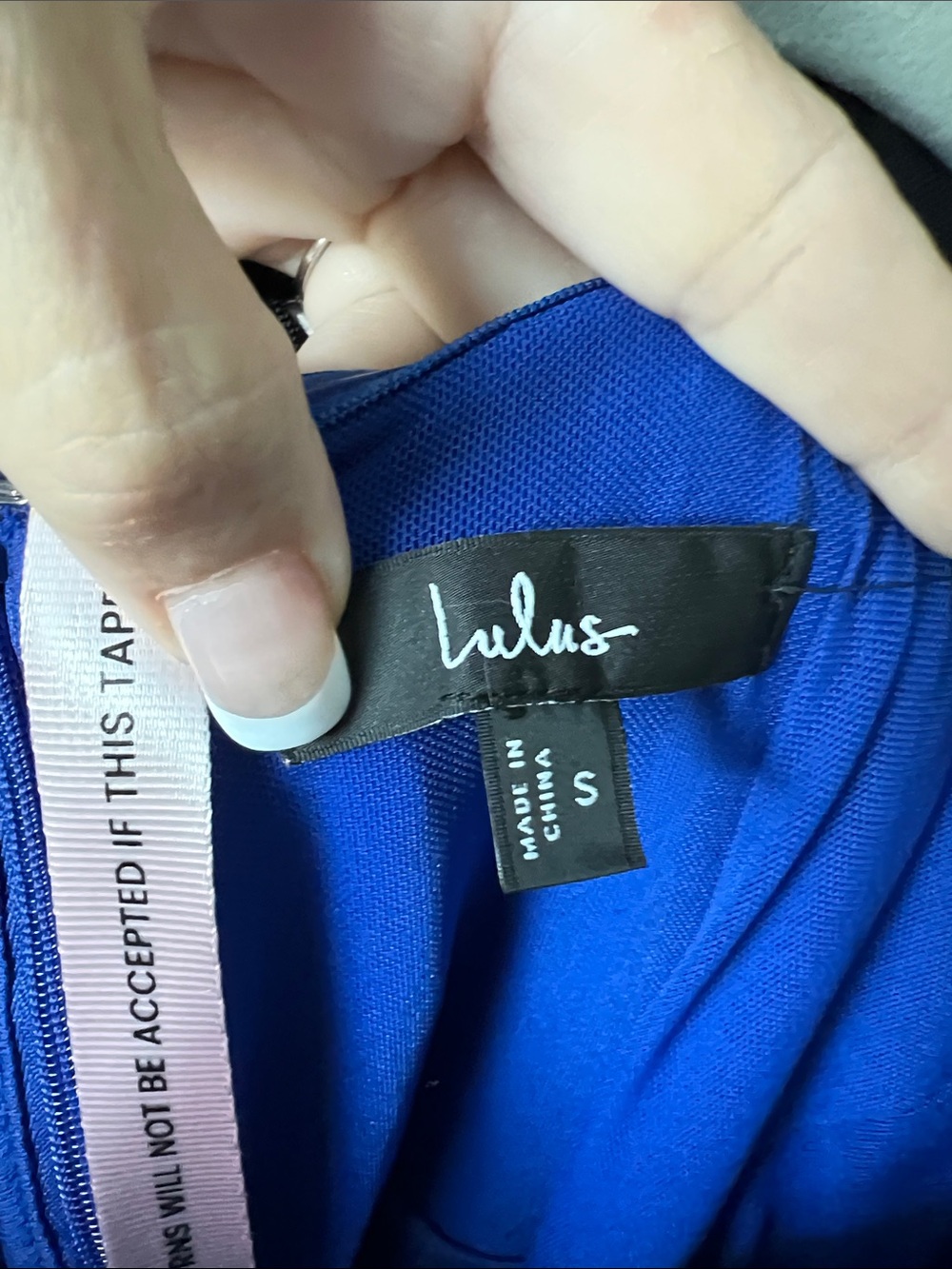 NWT LULU'S Confident Sensation sequin blue mesh bustier maxi dress S - Picture 7 of 10